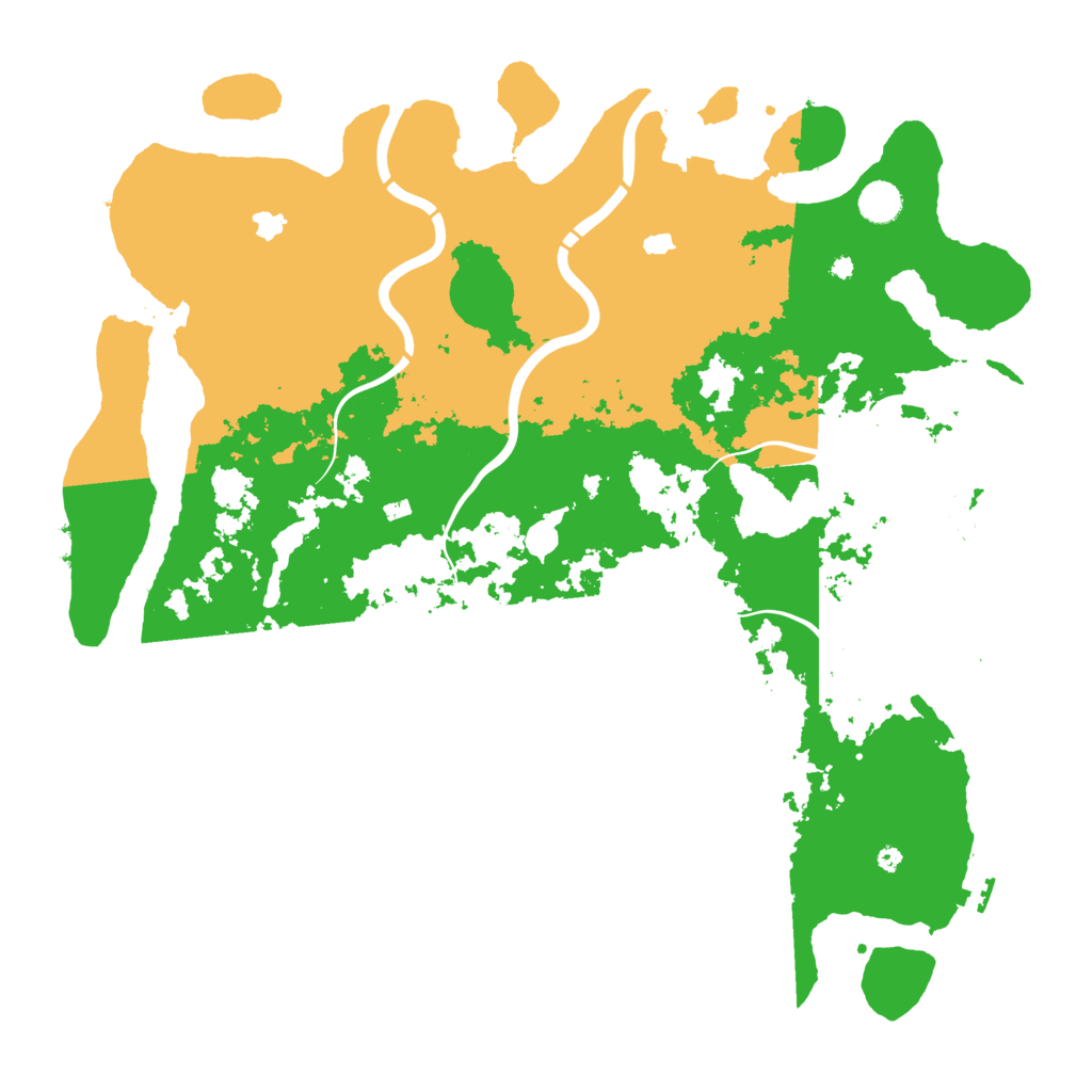 Biome Rust Map: Procedural Map, Size: 4500, Seed: 2100