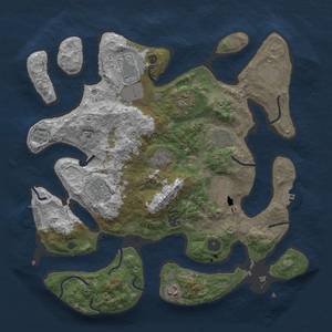 Thumbnail Rust Map: Procedural Map, Size: 3850, Seed: 1156152550, 18 Monuments