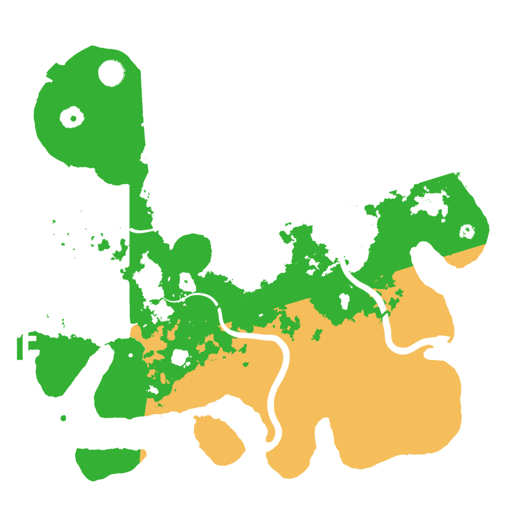 Biome Rust Map: Procedural Map, Size: 3500, Seed: 1596954357