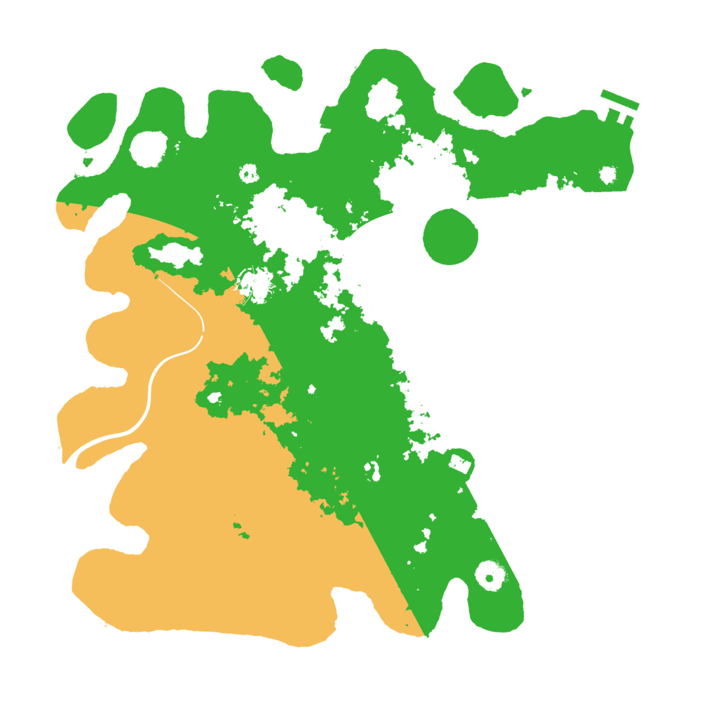 Biome Rust Map: Procedural Map, Size: 3700, Seed: 500052