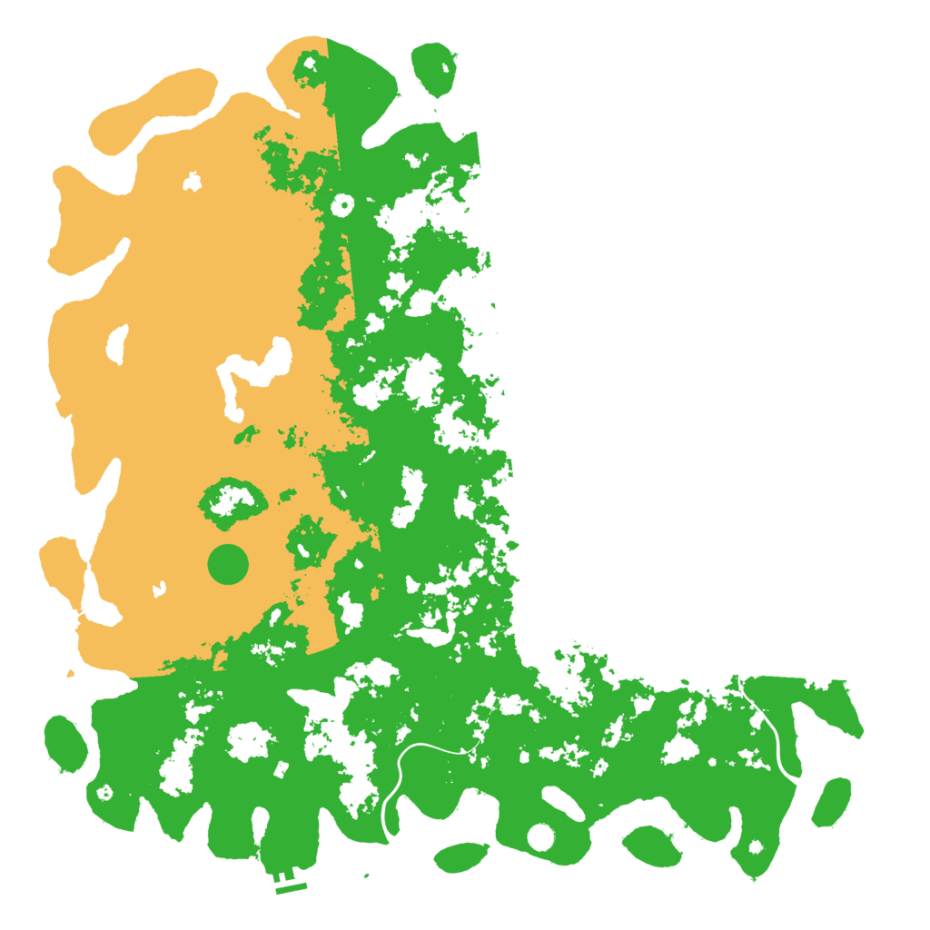 Biome Rust Map: Procedural Map, Size: 6000, Seed: 587408190