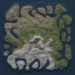 Thumbnail Rust Map: Procedural Map, Size: 5000, Seed: 7250645, 19 Monuments