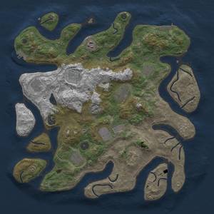 Thumbnail Rust Map: Procedural Map, Size: 4000, Seed: 795605, 18 Monuments