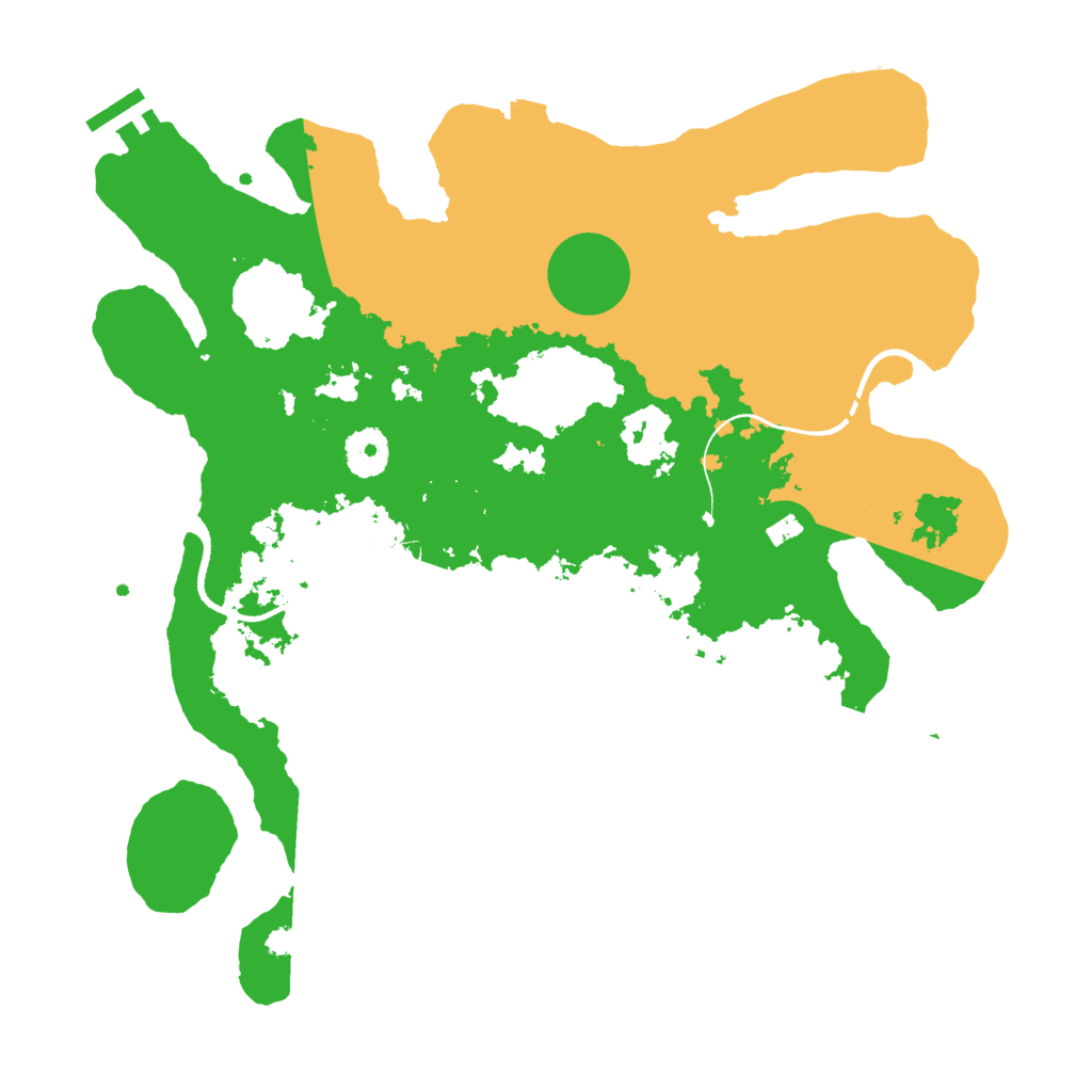 Biome Rust Map: Procedural Map, Size: 3500, Seed: 335165913