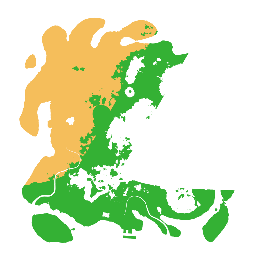 Biome Rust Map: Procedural Map, Size: 4000, Seed: 968613