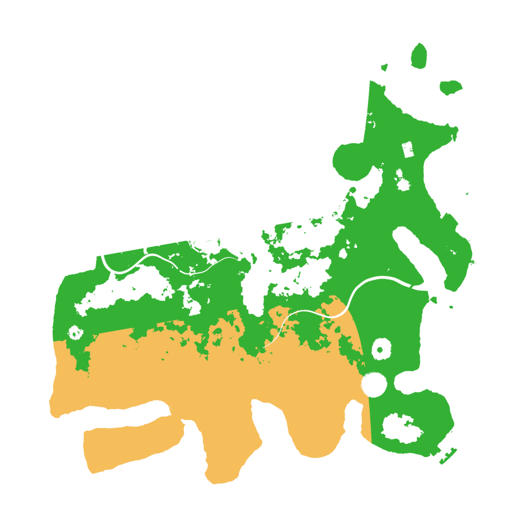 Biome Rust Map: Procedural Map, Size: 3600, Seed: 869