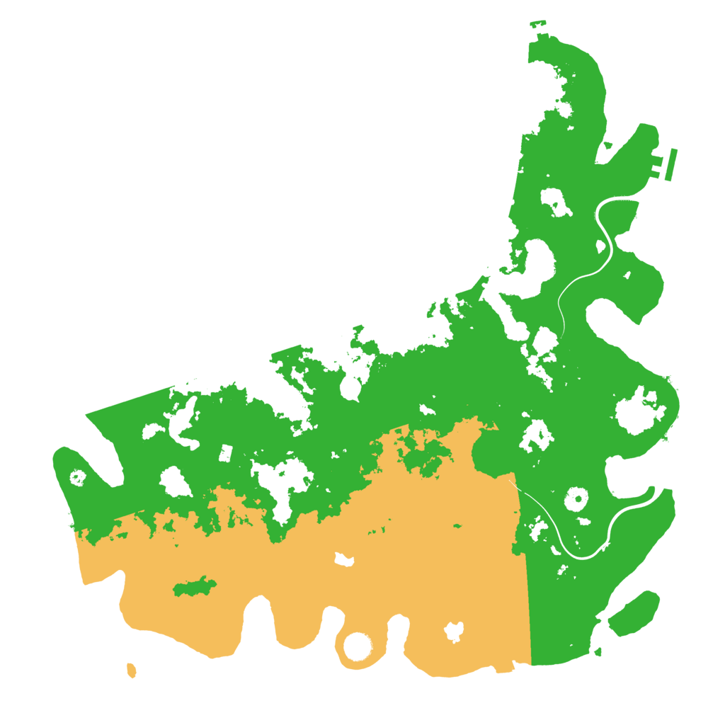 Biome Rust Map: Procedural Map, Size: 4500, Seed: 6757