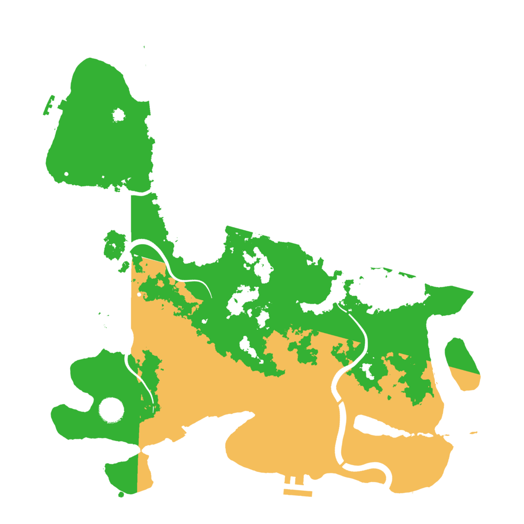 Biome Rust Map: Procedural Map, Size: 3700, Seed: 8194537