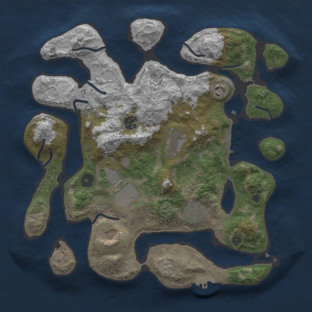 Rust Map: Procedural Map, Size: 3500, Seed: 20210908, 15 Monuments