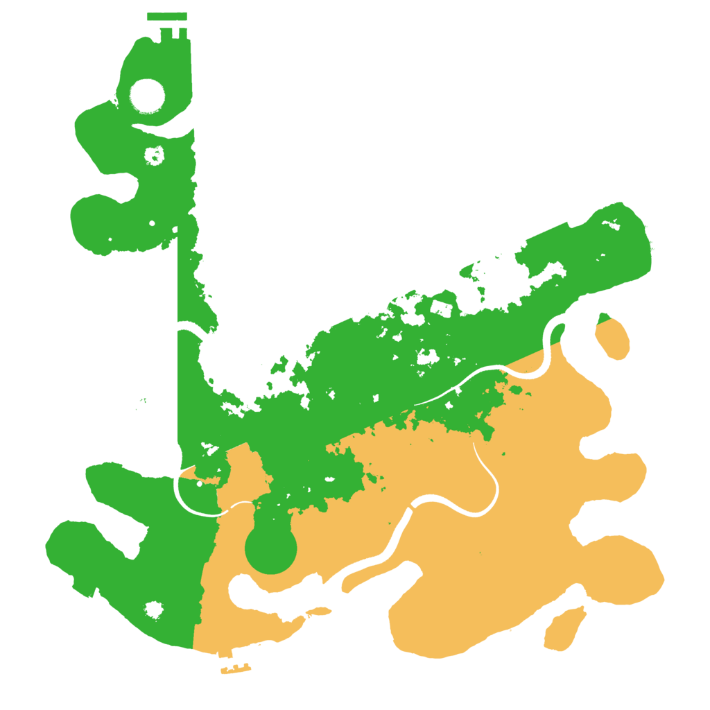 Biome Rust Map: Procedural Map, Size: 3600, Seed: 203063735
