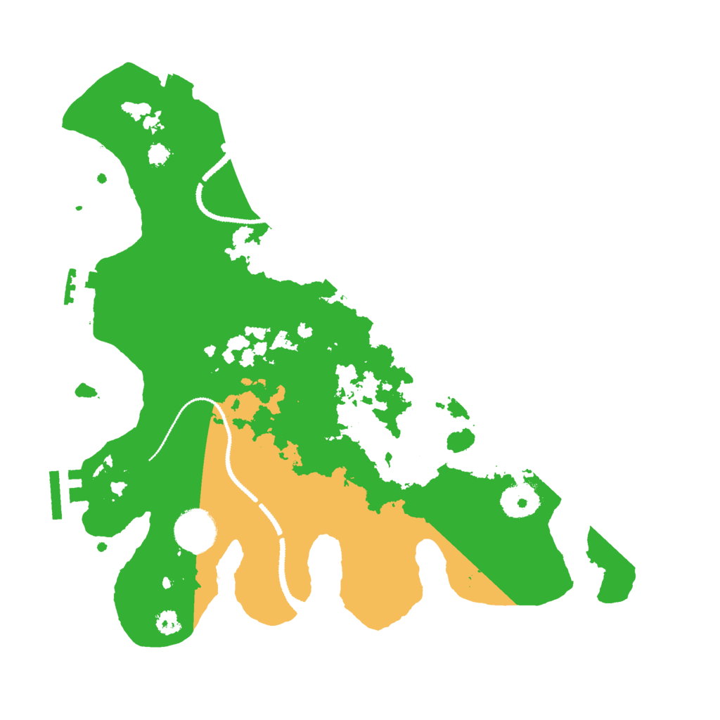 Biome Rust Map: Procedural Map, Size: 3000, Seed: 48645