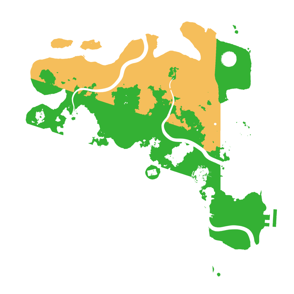 Biome Rust Map: Procedural Map, Size: 3389, Seed: 3000