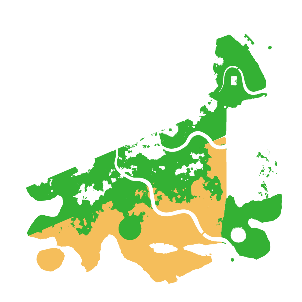 Biome Rust Map: Procedural Map, Size: 3500, Seed: 394858578