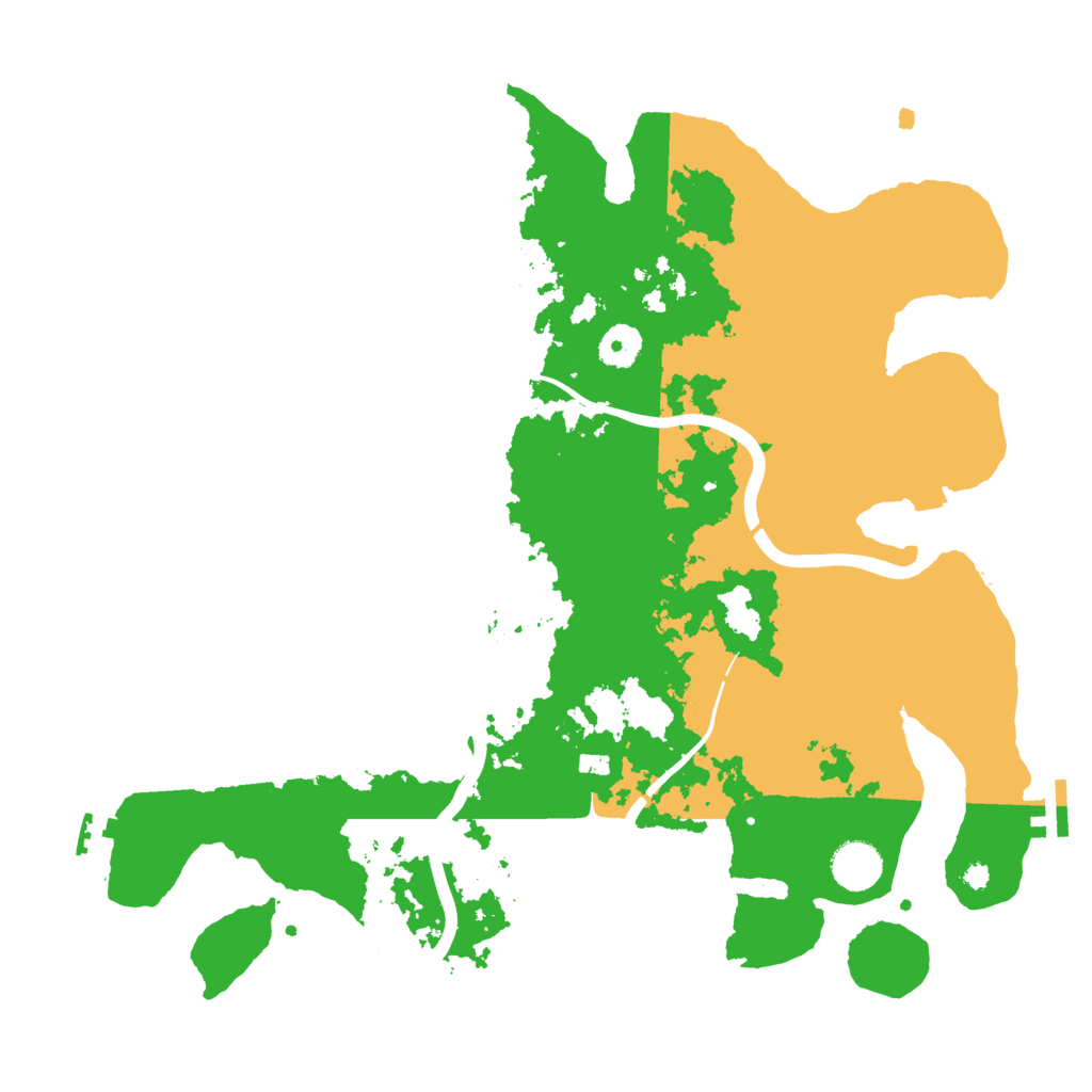 Biome Rust Map: Procedural Map, Size: 3850, Seed: 1100726755