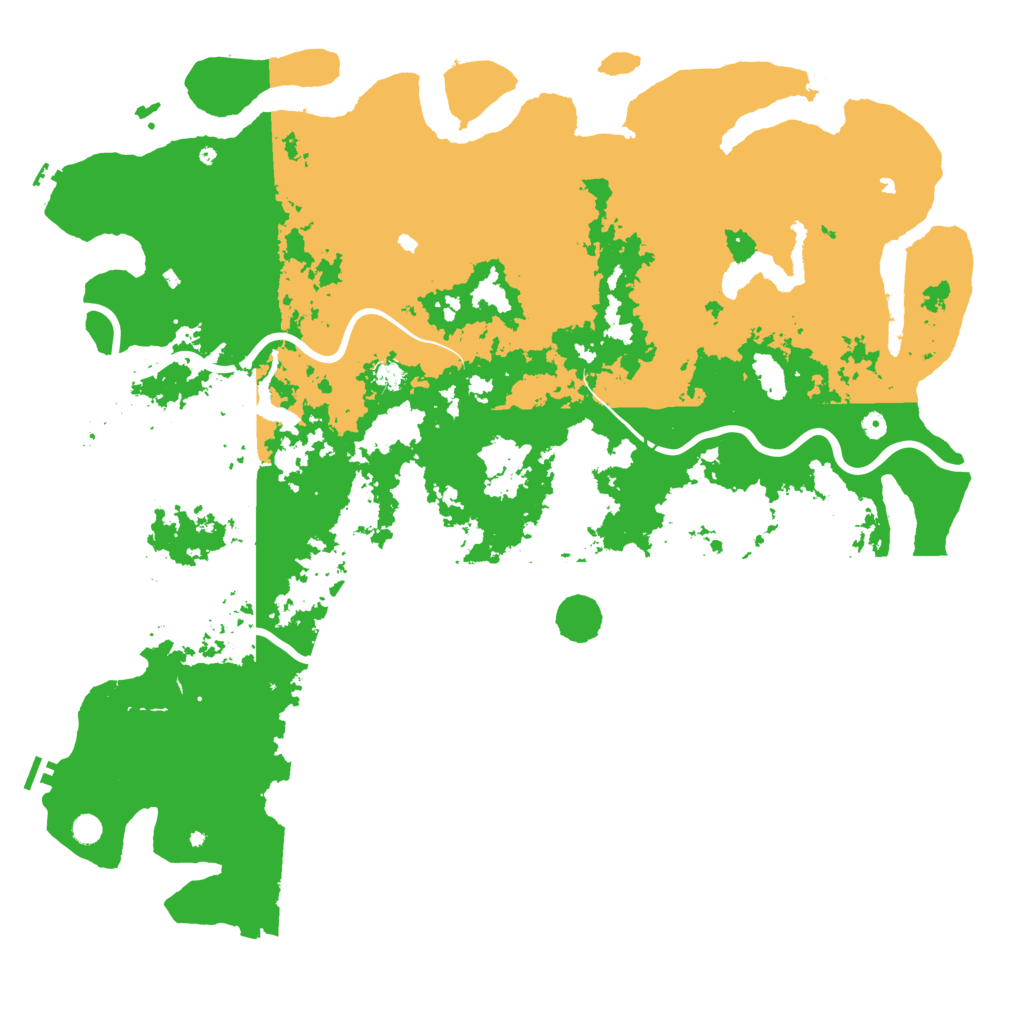 Biome Rust Map: Procedural Map, Size: 6000, Seed: 1234367