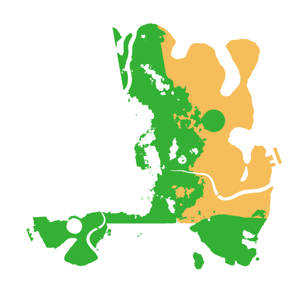 Biome Rust Map: Procedural Map, Size: 3501, Seed: 12002