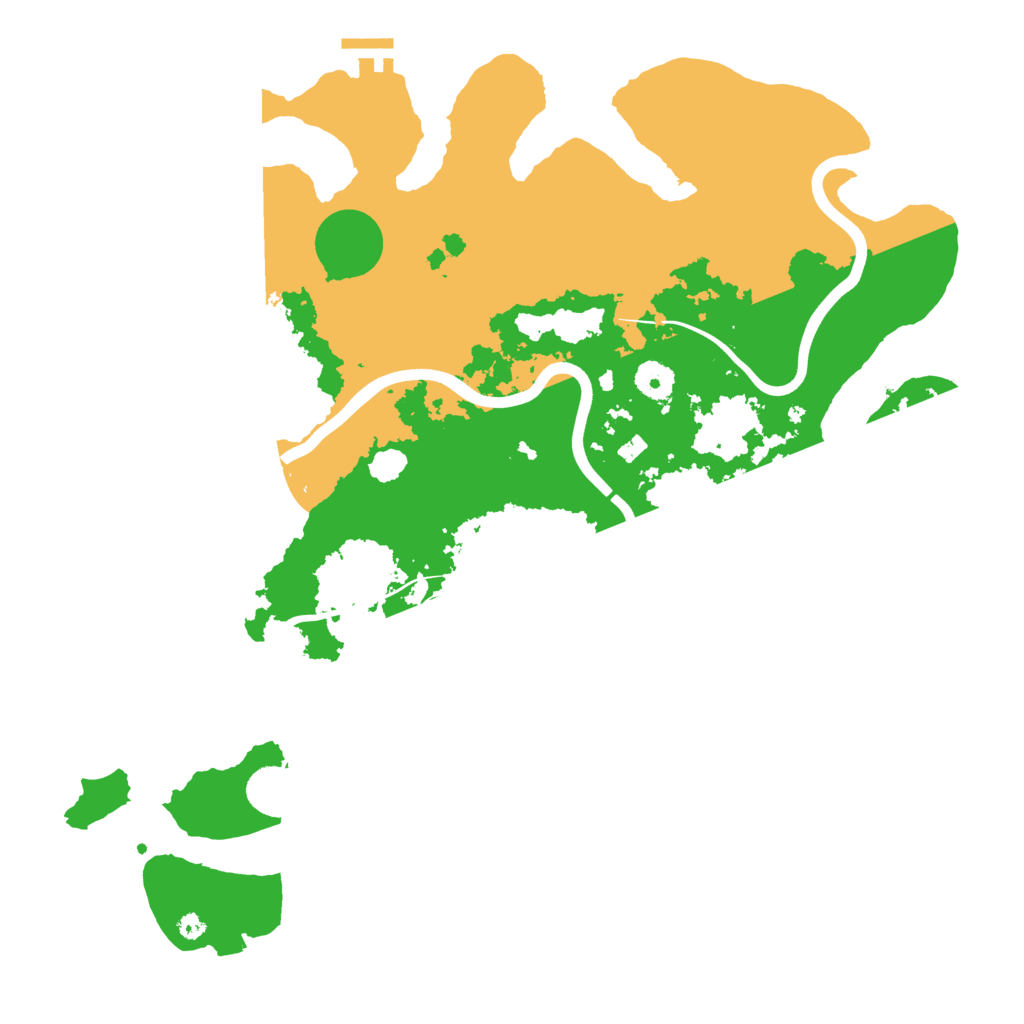 Biome Rust Map: Procedural Map, Size: 3987, Seed: 60961796