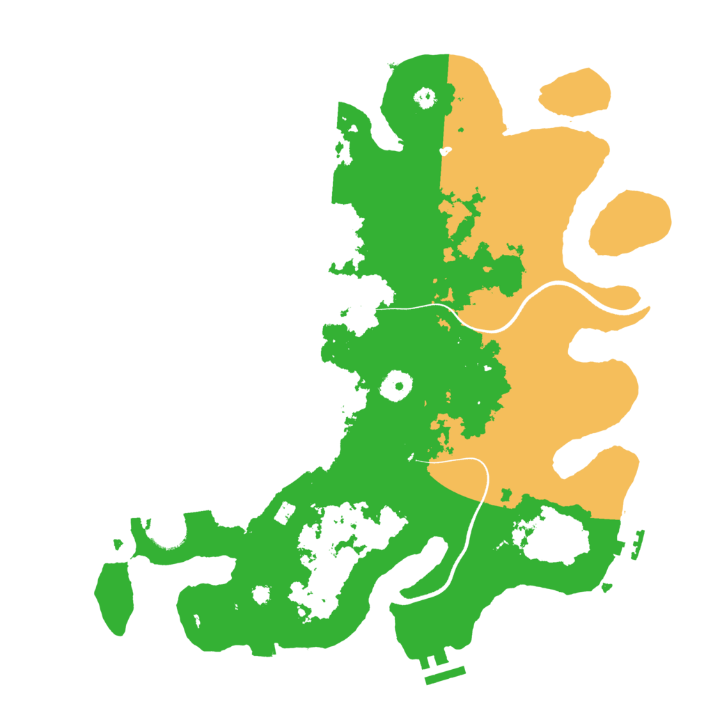 Biome Rust Map: Procedural Map, Size: 3500, Seed: 2040899185