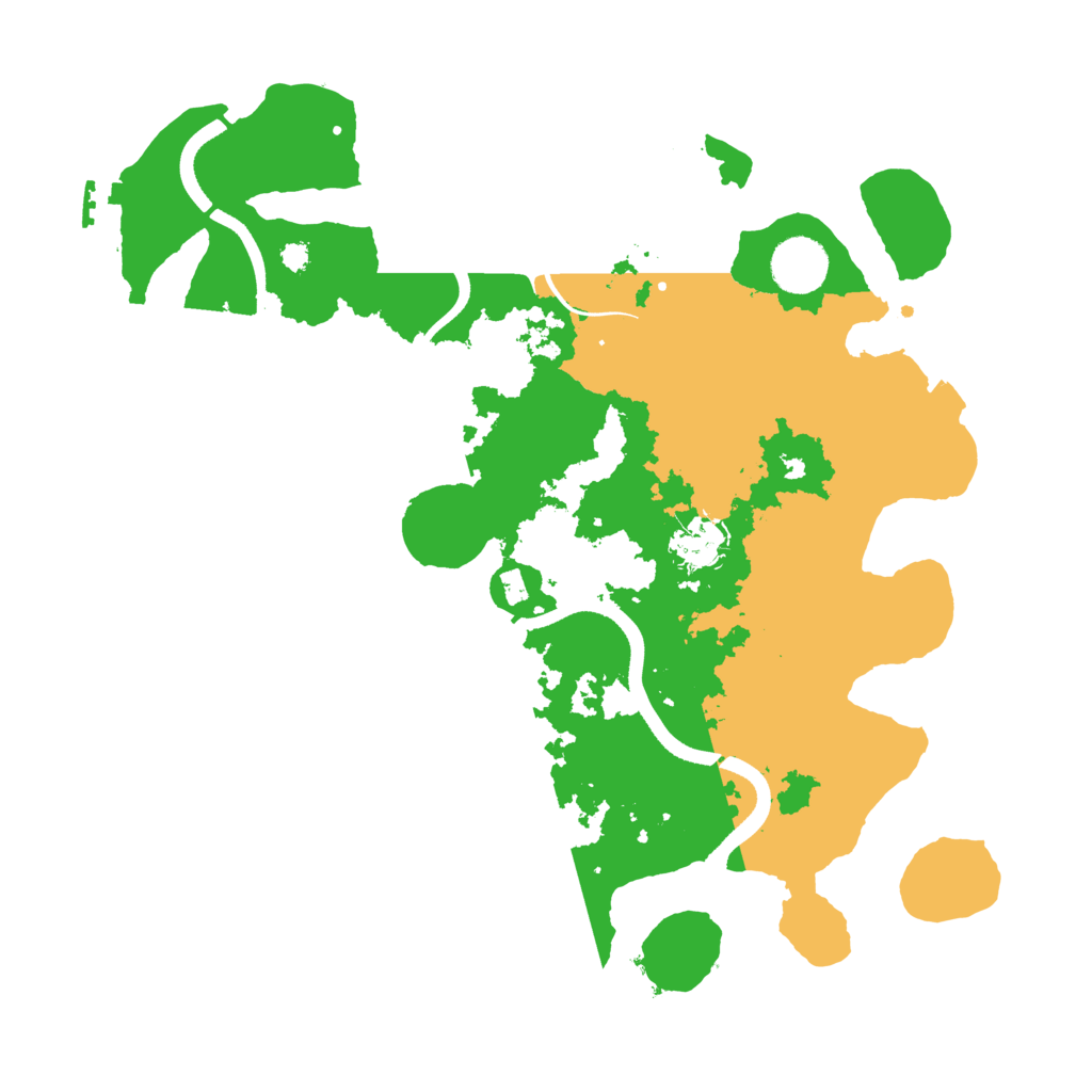 Biome Rust Map: Procedural Map, Size: 3500, Seed: 56547262