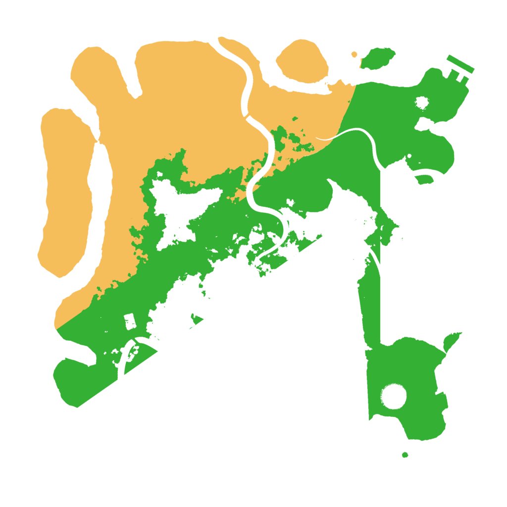 Biome Rust Map: Procedural Map, Size: 3500, Seed: 34232