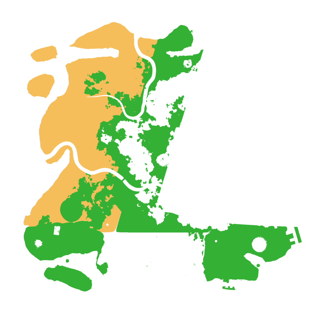 Biome Rust Map: Procedural Map, Size: 3700, Seed: 173080294