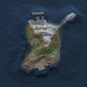 Thumbnail Rust Map: Procedural Map, Size: 1500, Seed: 1231073462, 3 Monuments