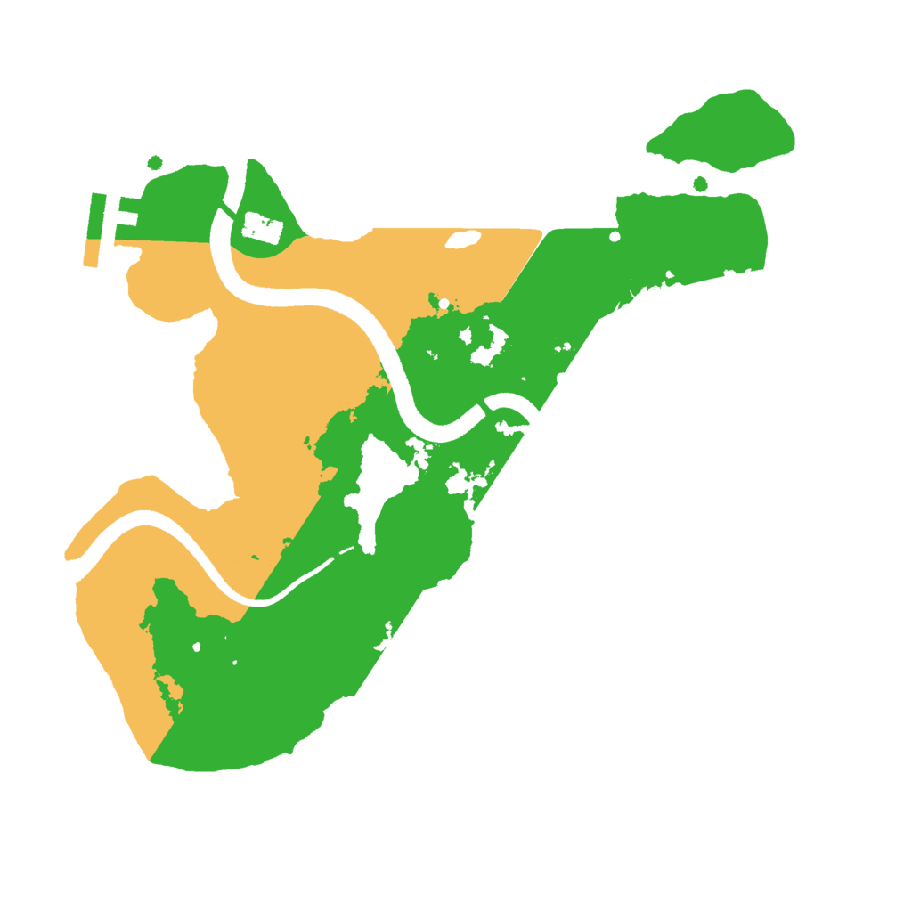 Biome Rust Map: Procedural Map, Size: 2500, Seed: 62857259