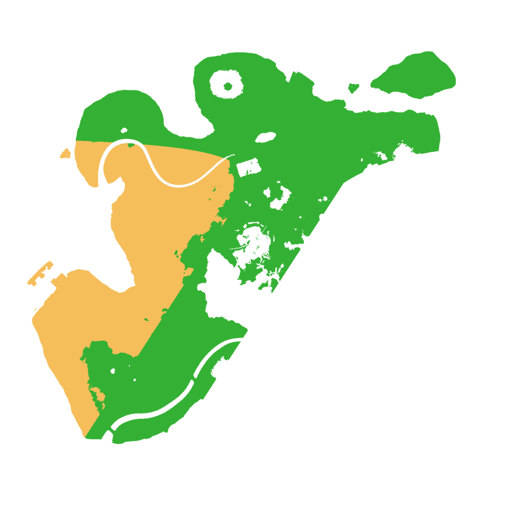 Biome Rust Map: Procedural Map, Size: 2500, Seed: 62857259