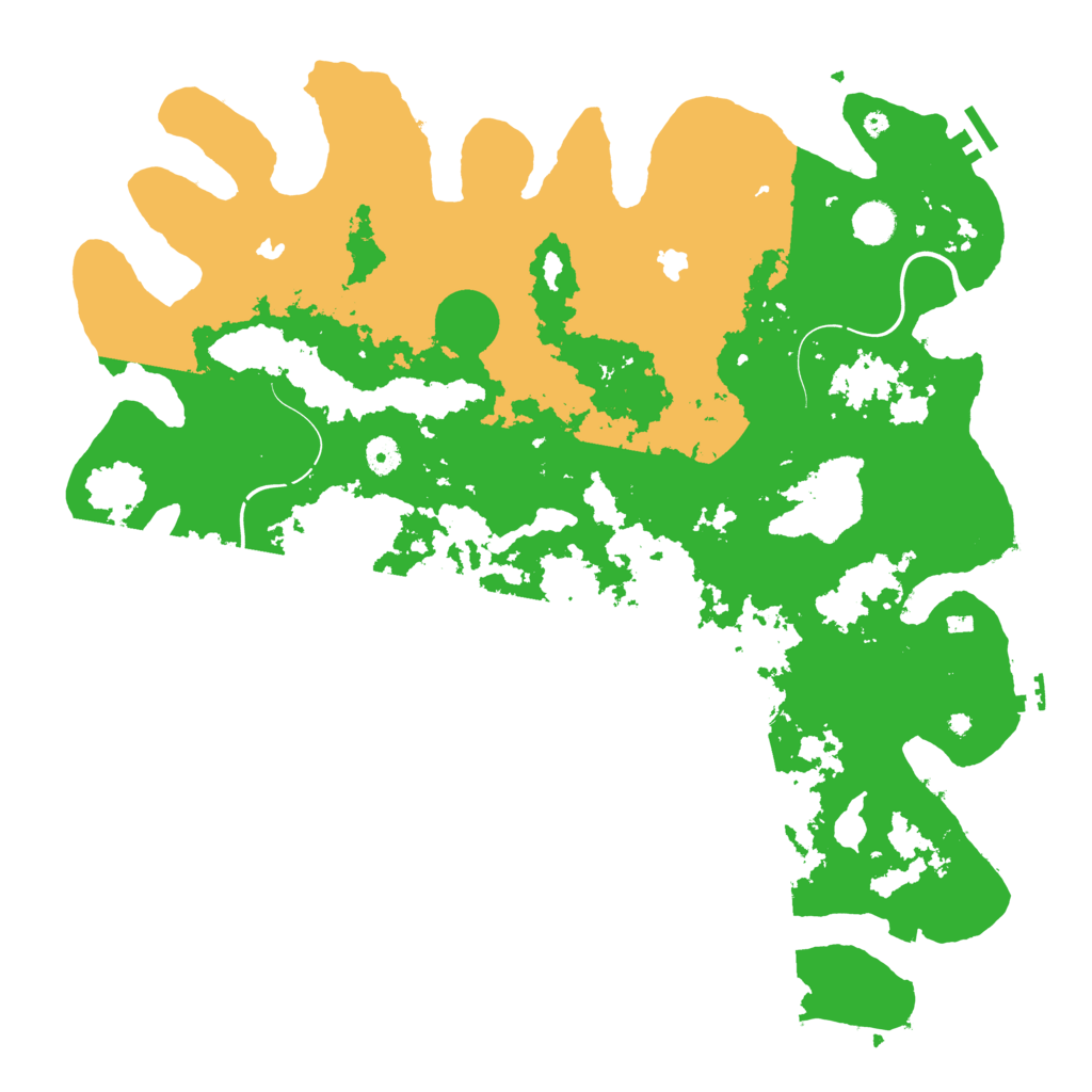 Biome Rust Map: Procedural Map, Size: 4500, Seed: 9046