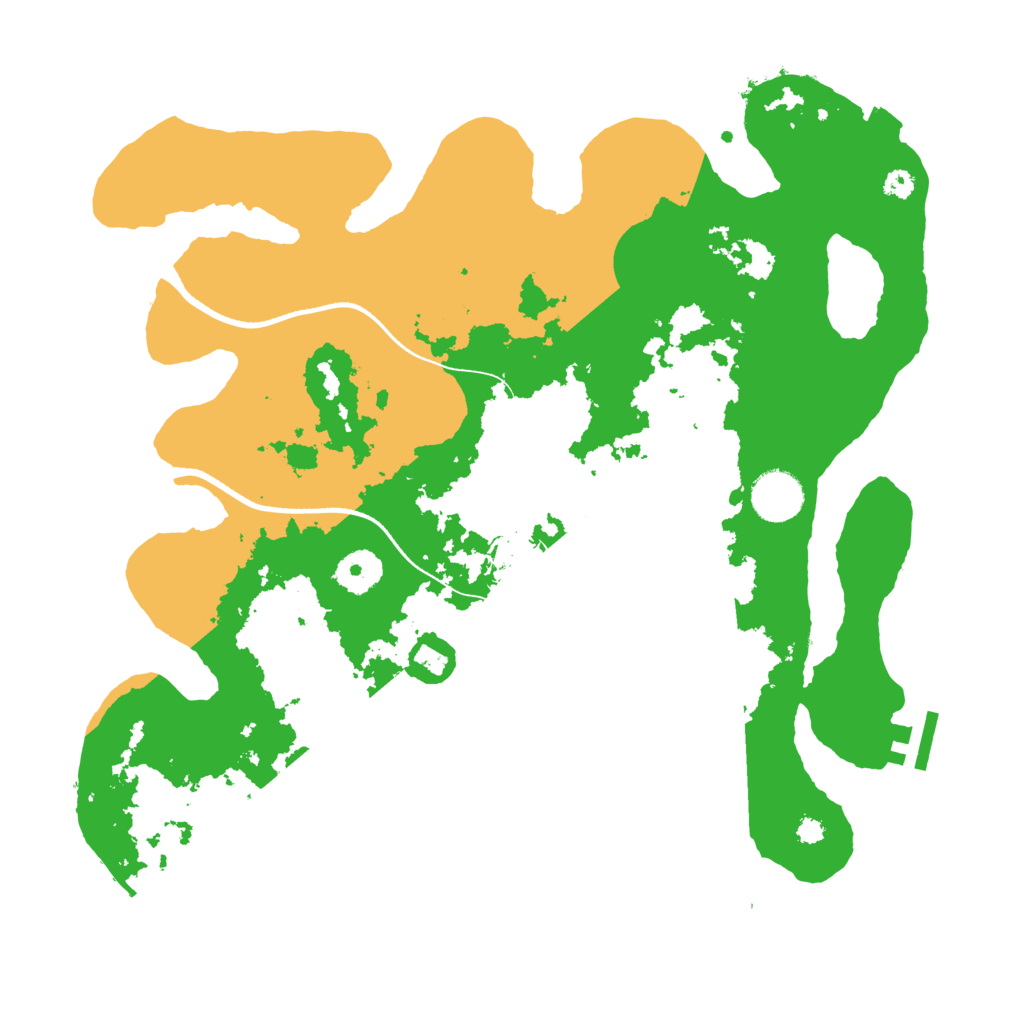 Biome Rust Map: Procedural Map, Size: 3500, Seed: 15774614