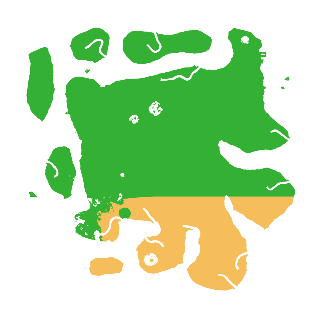 Biome Rust Map: Procedural Map, Size: 3500, Seed: 88995737