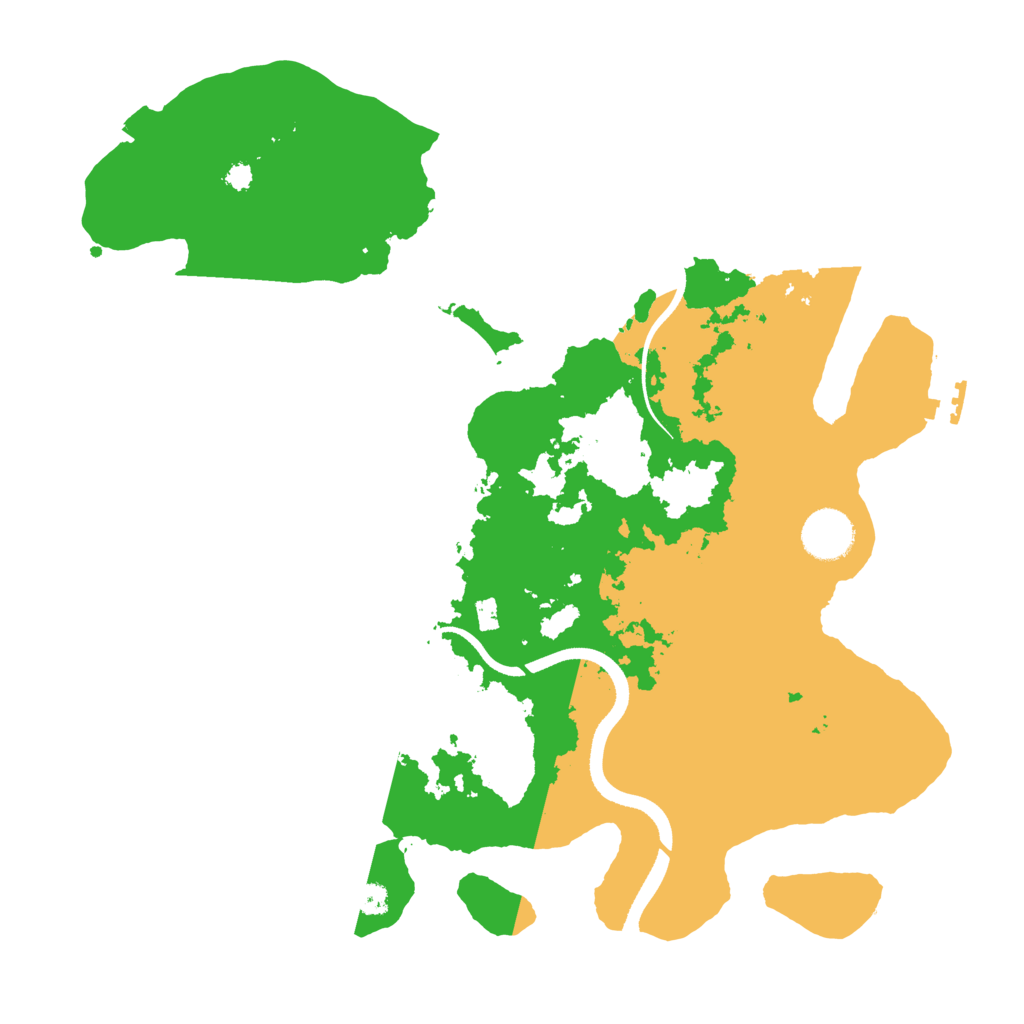 Biome Rust Map: Procedural Map, Size: 3500, Seed: 1422