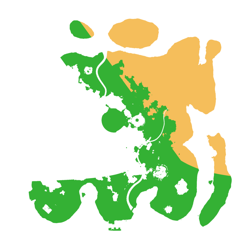 Biome Rust Map: Procedural Map, Size: 3000, Seed: 68463131