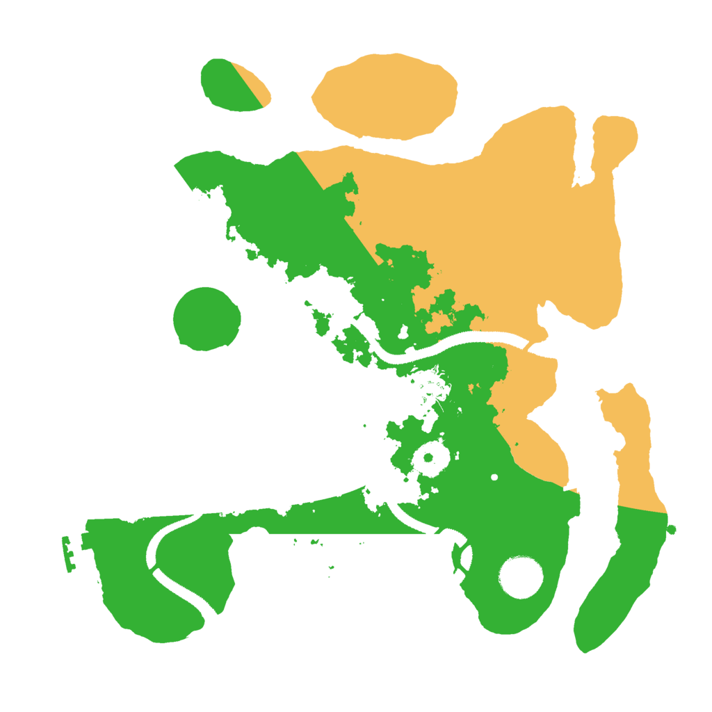 Biome Rust Map: Procedural Map, Size: 3000, Seed: 68463131