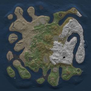 Thumbnail Rust Map: Procedural Map, Size: 4000, Seed: 1725132372, 18 Monuments