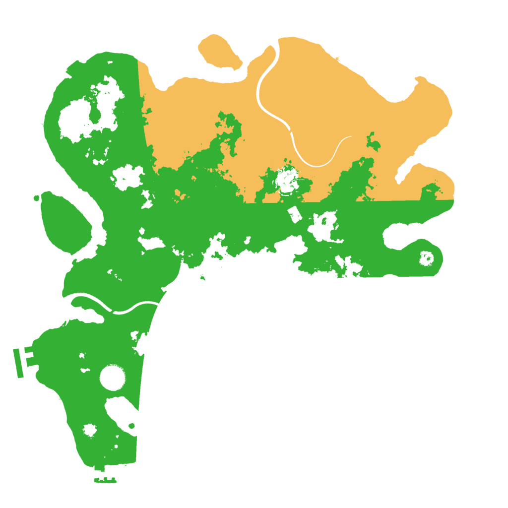 Biome Rust Map: Procedural Map, Size: 3500, Seed: 1799697871