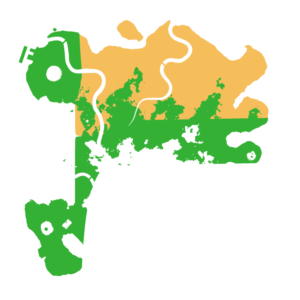 Biome Rust Map: Procedural Map, Size: 3500, Seed: 1799697871