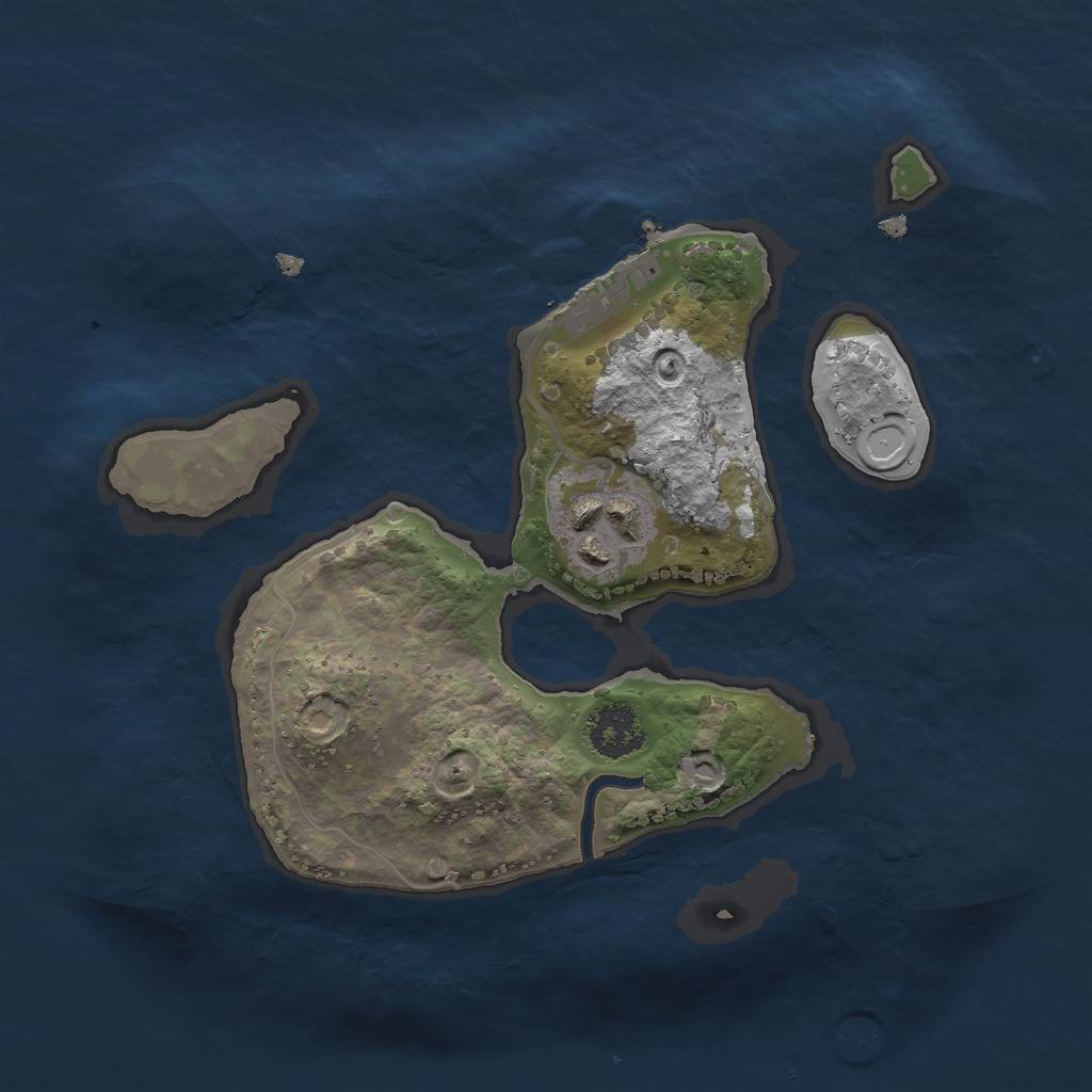 Rust Map: Procedural Map, Size: 2100, Seed: 1337, 7 Monuments