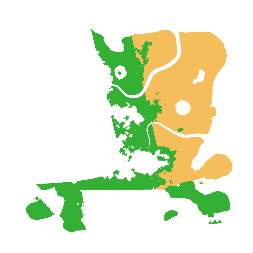 Biome Rust Map: Procedural Map, Size: 3000, Seed: 943840447