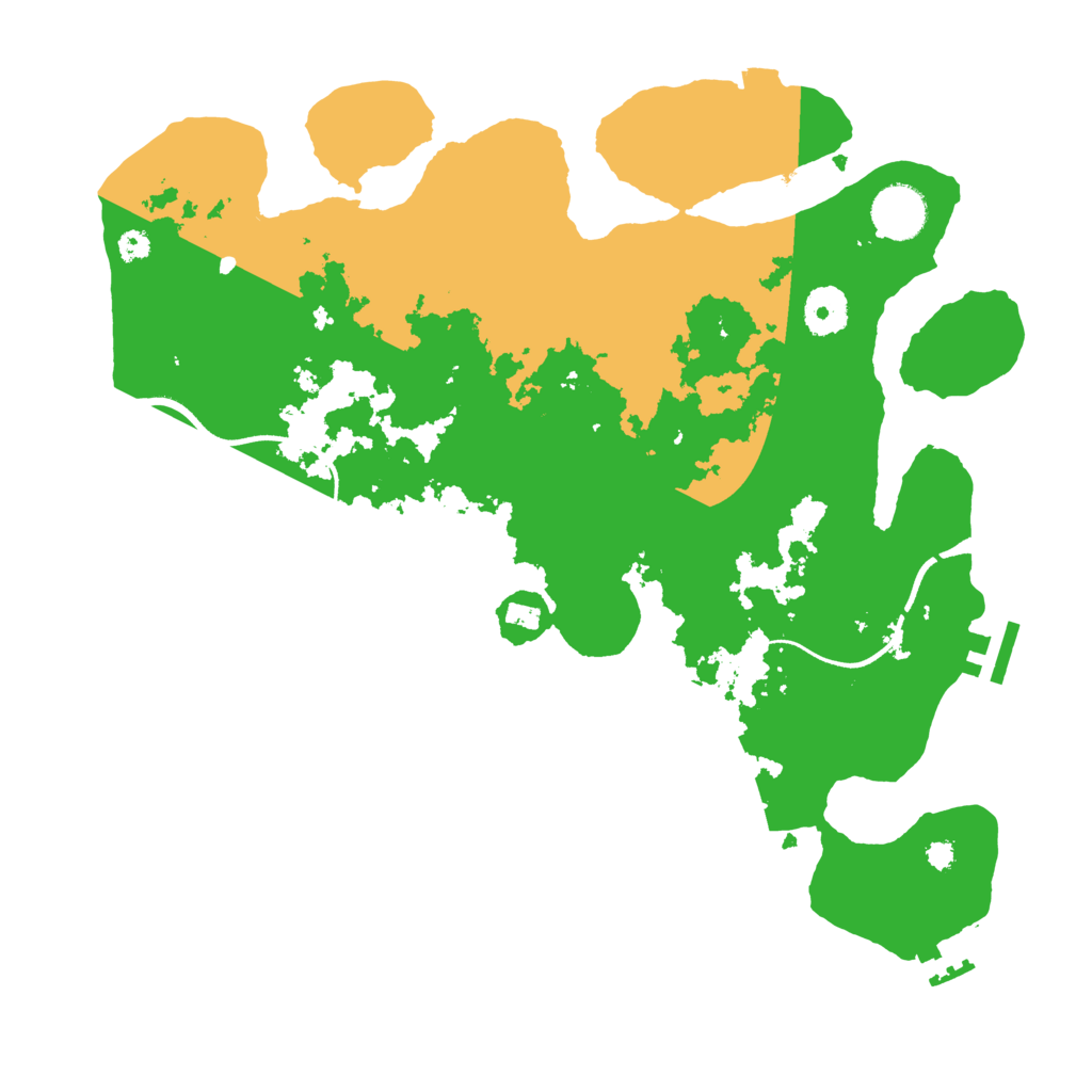 Biome Rust Map: Procedural Map, Size: 3499, Seed: 3