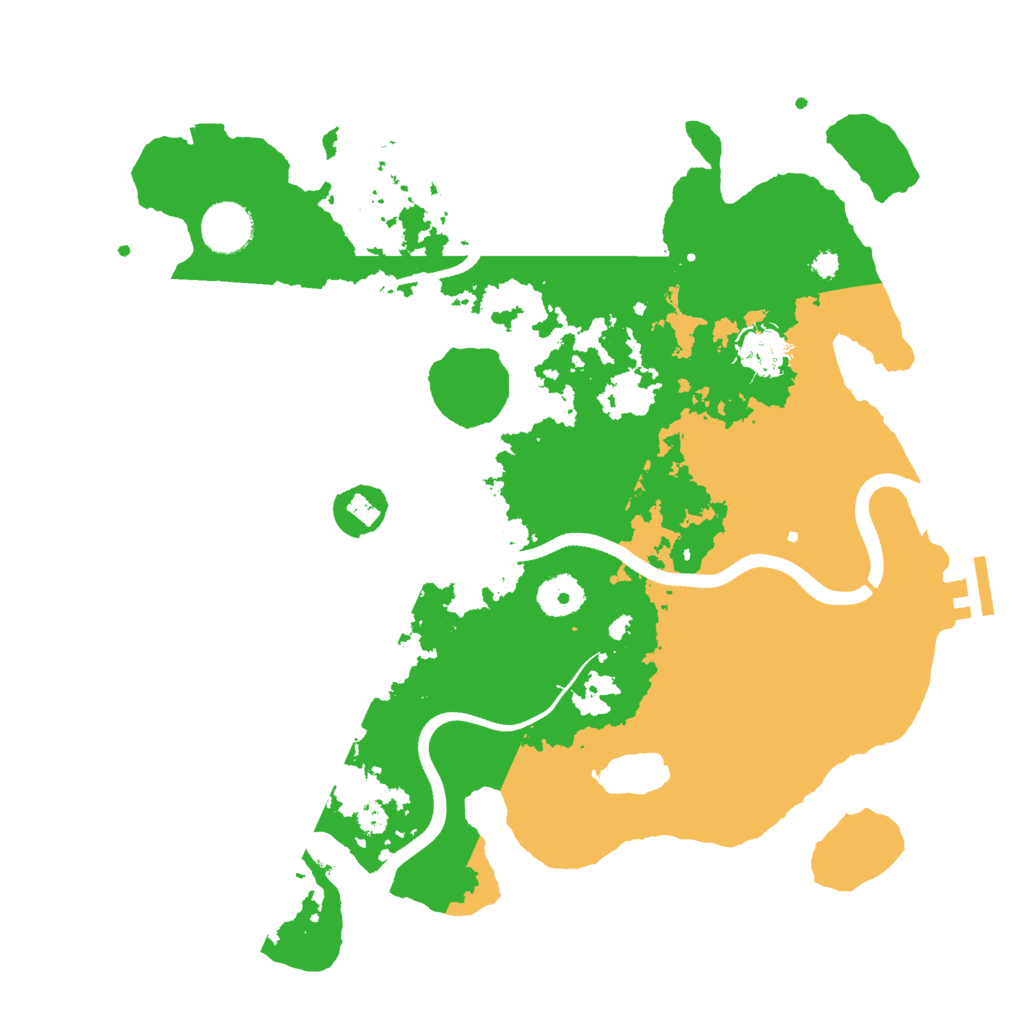 Biome Rust Map: Procedural Map, Size: 3500, Seed: 687318