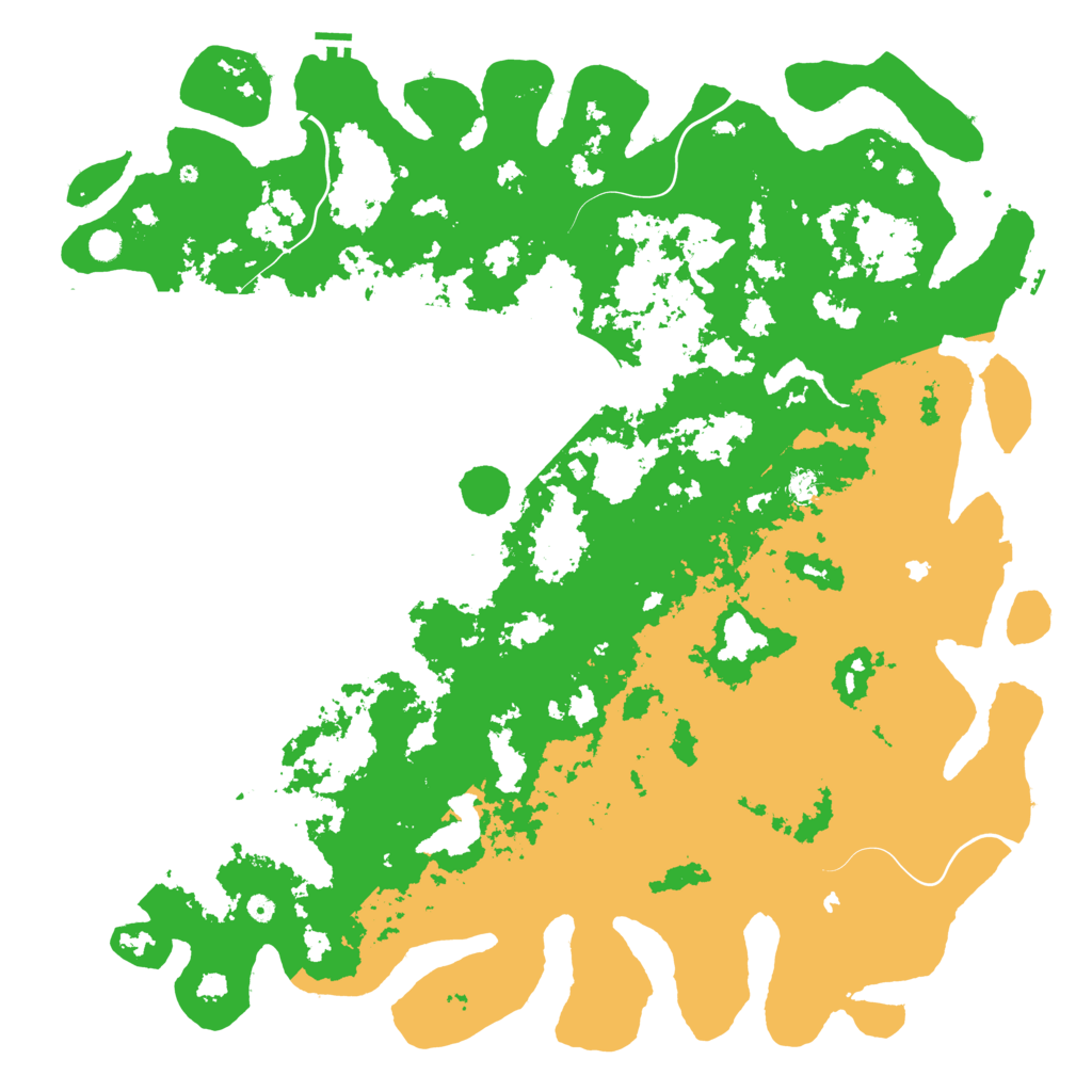 Biome Rust Map: Procedural Map, Size: 6000, Seed: 397620306
