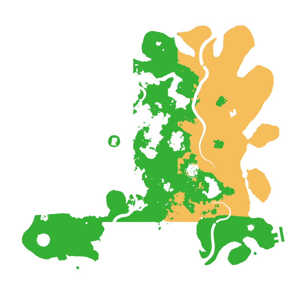 Biome Rust Map: Procedural Map, Size: 4000, Seed: 19968