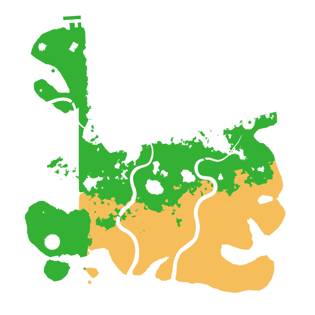 Biome Rust Map: Procedural Map, Size: 3600, Seed: 667246