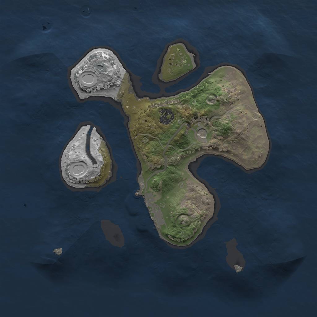 Rust Map: Procedural Map, Size: 2000, Seed: 1732107278, 7 Monuments