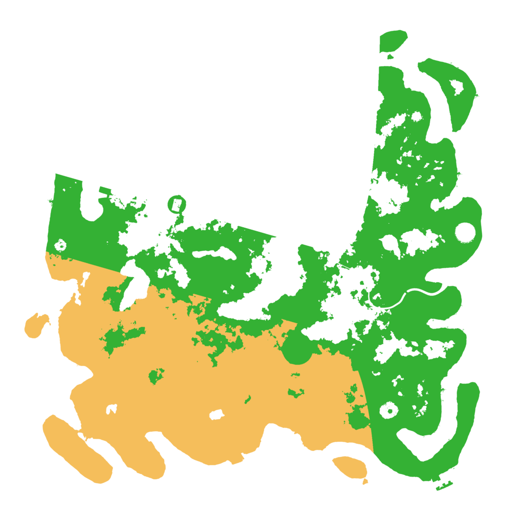 Biome Rust Map: Procedural Map, Size: 4500, Seed: 1291914947