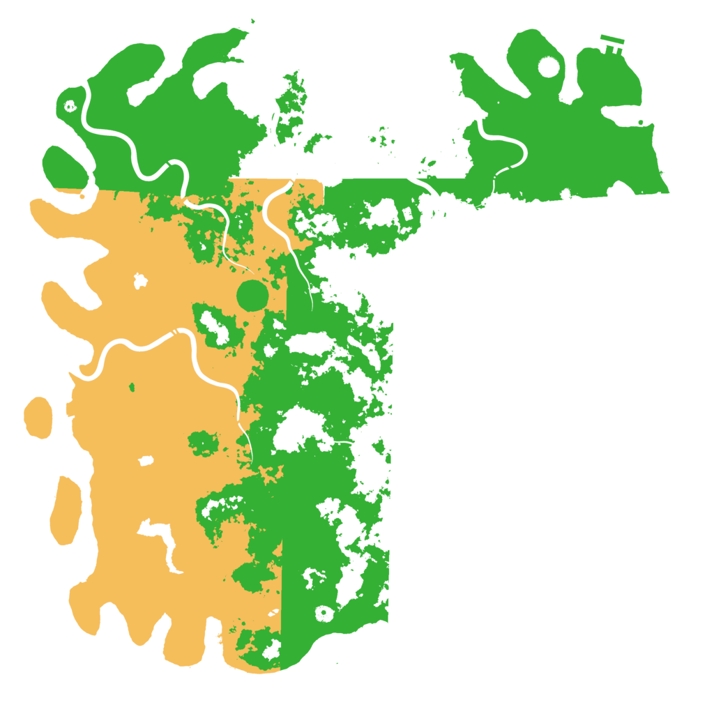 Biome Rust Map: Procedural Map, Size: 6000, Seed: 535340469