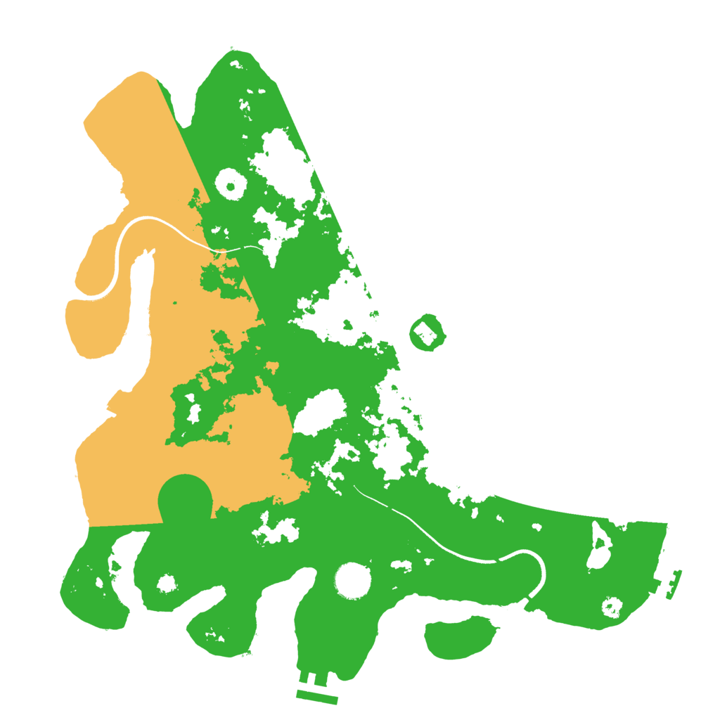Biome Rust Map: Procedural Map, Size: 3500, Seed: 1216218123