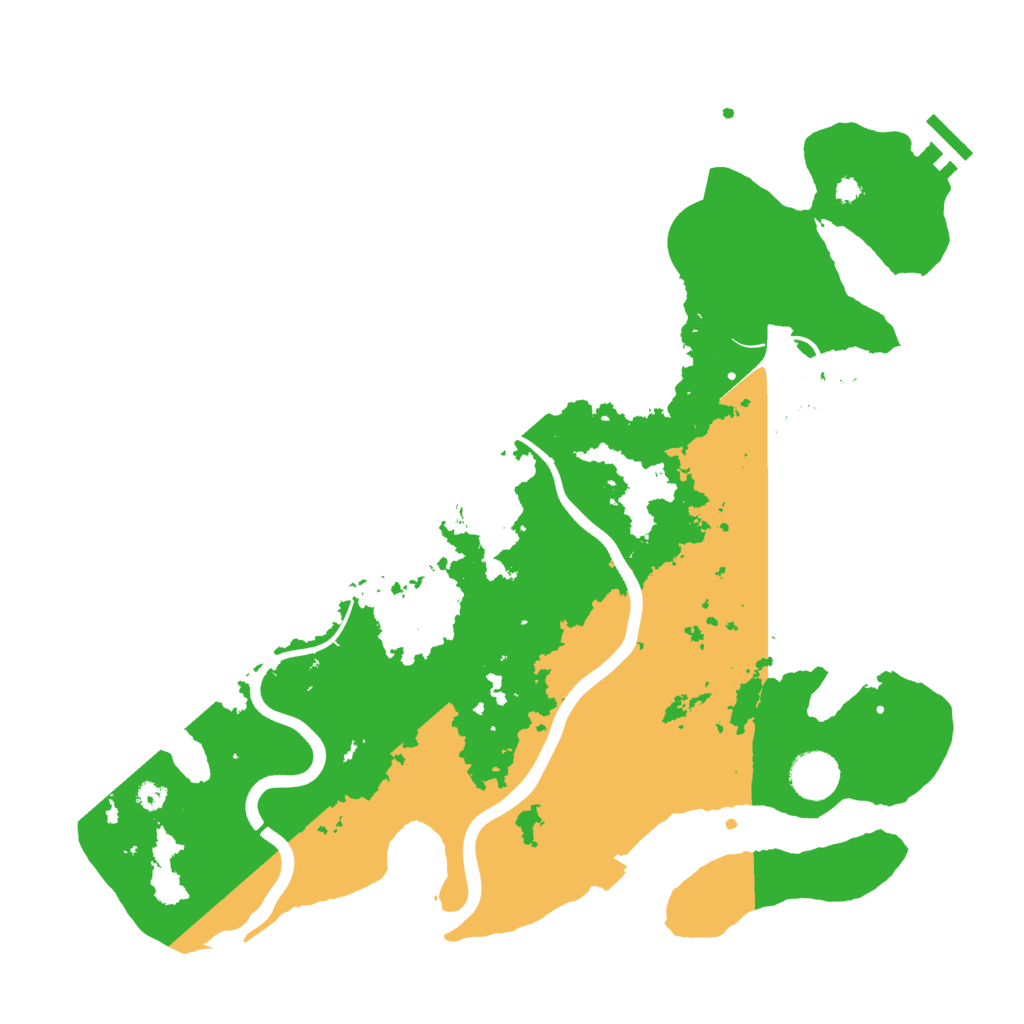 Biome Rust Map: Procedural Map, Size: 3700, Seed: 31515681