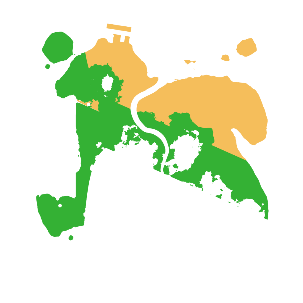 Biome Rust Map: Procedural Map, Size: 2500, Seed: 235225